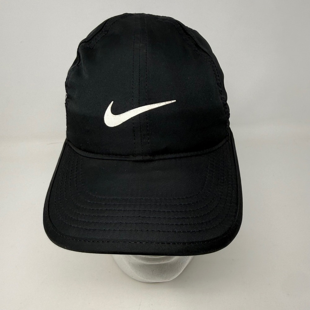 Nike Black Baseball Cap with White Swoosh